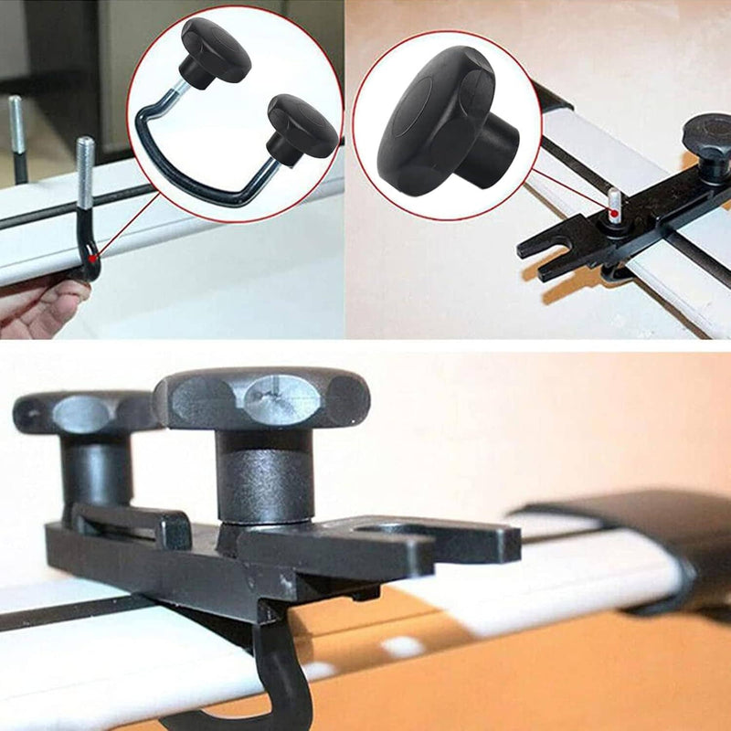 4x Universal Roof Box U-Bolt Clamps Cargo Carrier Roof Rack Bracket Mounting