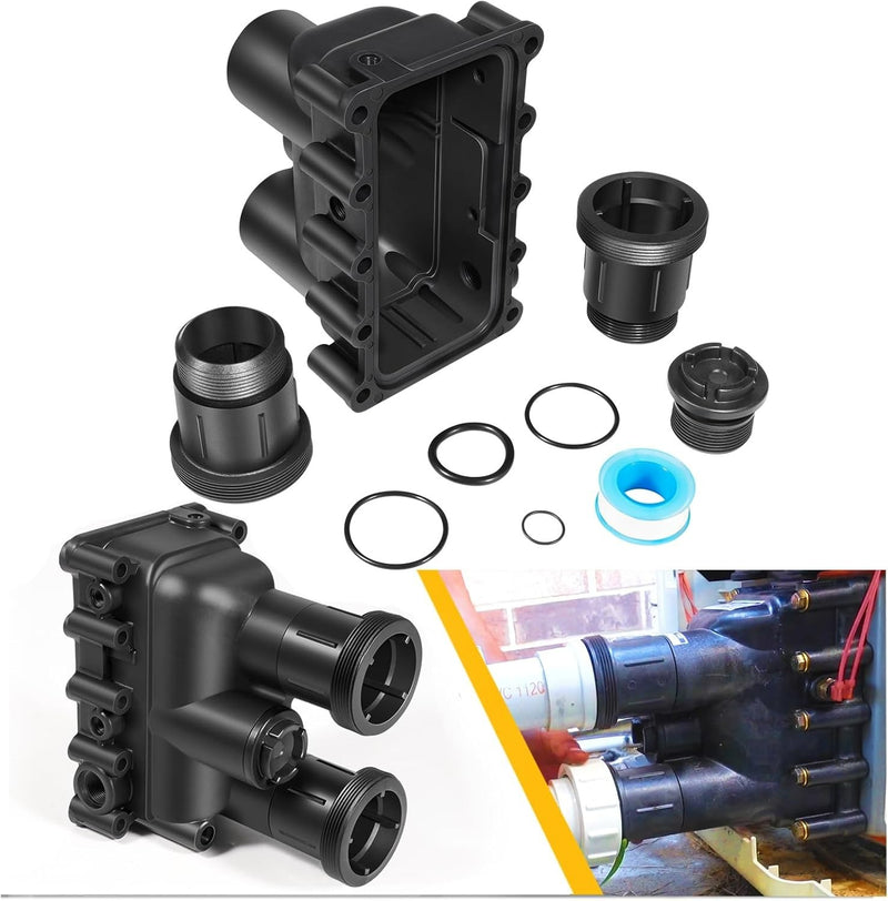 Pool Heater Manifold Assembly Replacement Kit for Pentair MasterTemp 175 200