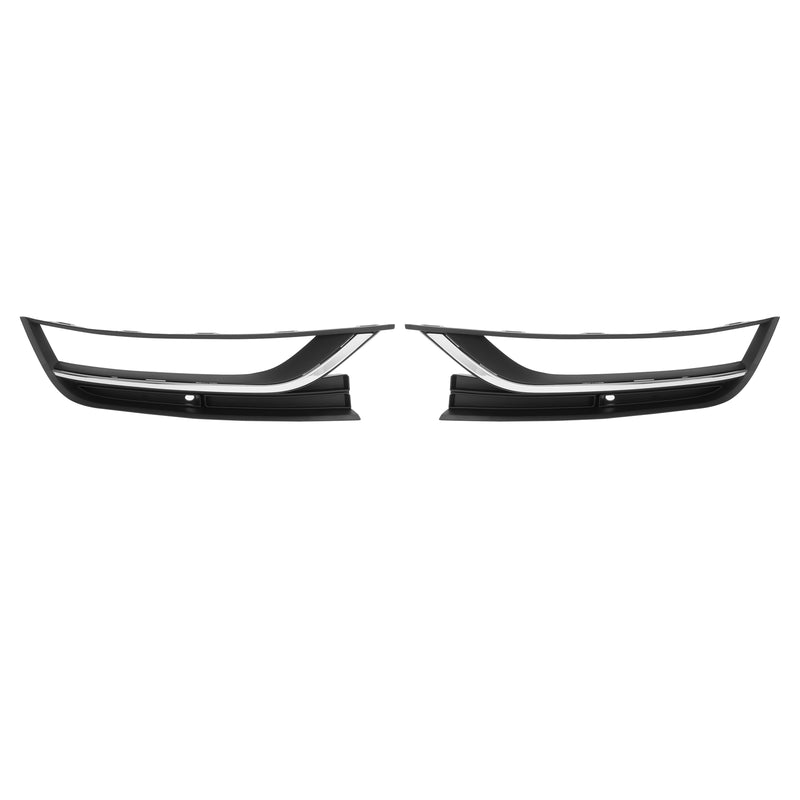 Bumper Fog Light Bezel Cover Trim for VW Passat 2012 13 14 2015 Black Pair