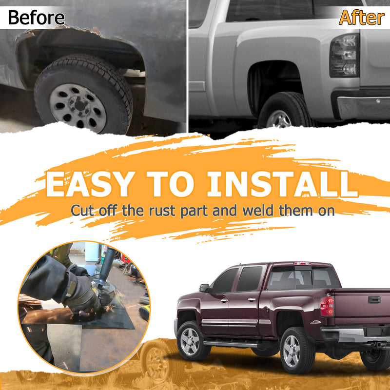 Bed Wheel Arch Repair Panel LH Side for Chevrolet Silverado 1500 2500 3500 07-14