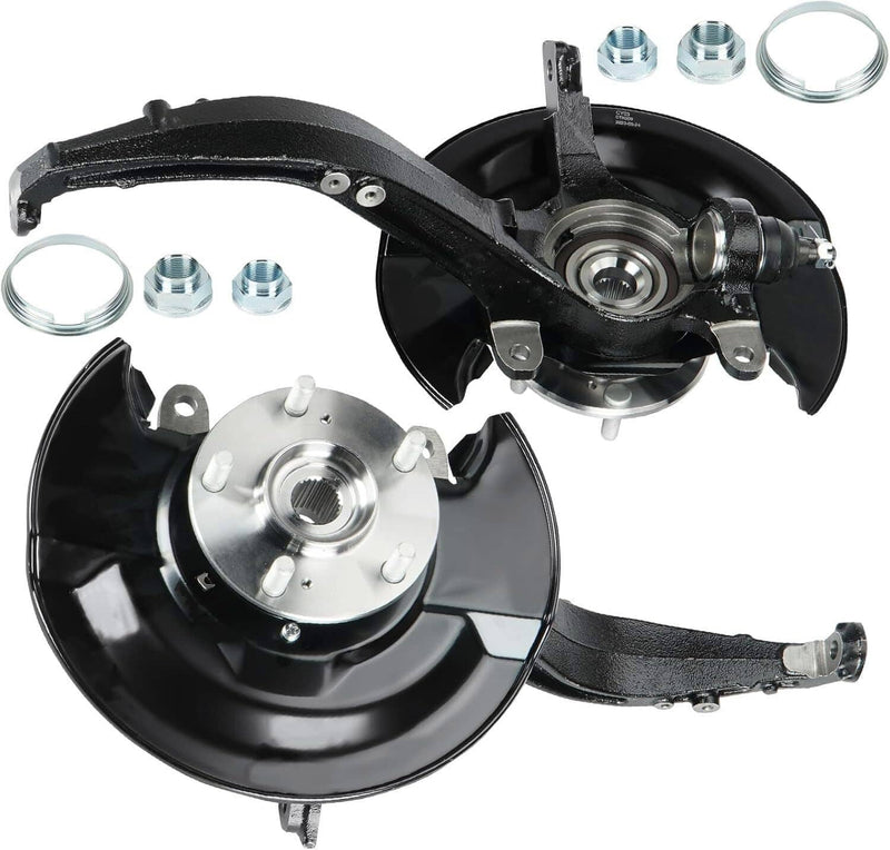 Front Steering Knuckles Wheel Hub Bearings for Honda Accord TSX 2009-2012