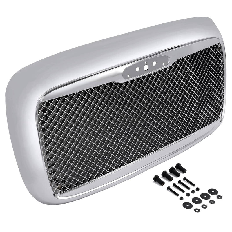 DURAFORCE Front Grille With Bug Screen Chrome Mesh Style for Freightliner Columbia 00-12