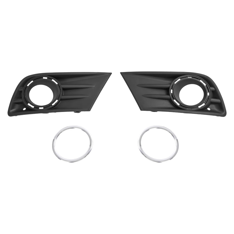 Left Right Fog Light Cover Bezel With Chrome Ring Trim for Honda Pilot 2012-2015