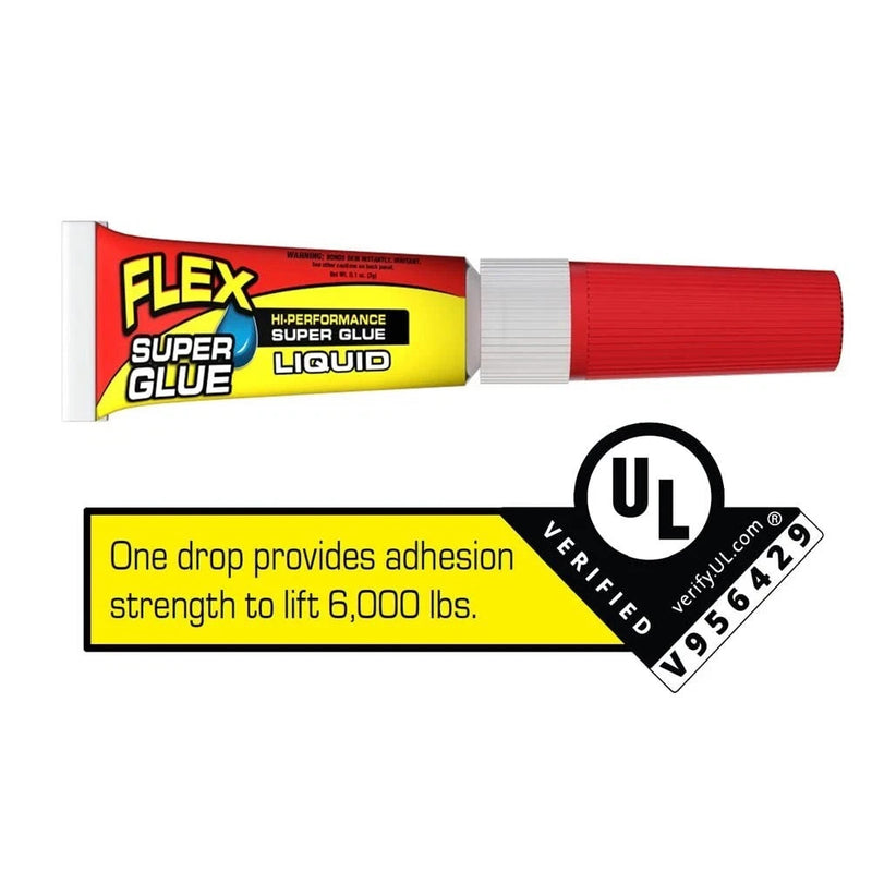 Super Glue High Strength Clear Liquid 3g Tubes for Flex Seal 5 Twin Packs