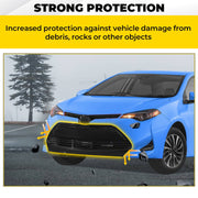 DURAFORCE Front Bumper Lower Grille Black for Toyota Corolla L LE XLE 2017-2019