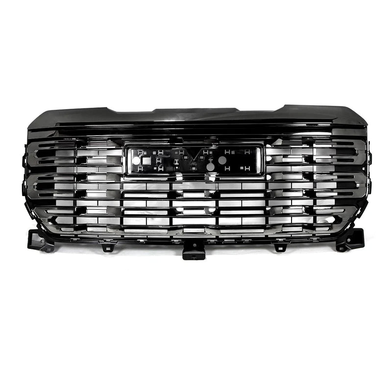 For 2022-2024 GMC Sierra 1500 Denali Black Chrome Front Bumper Grille Grill