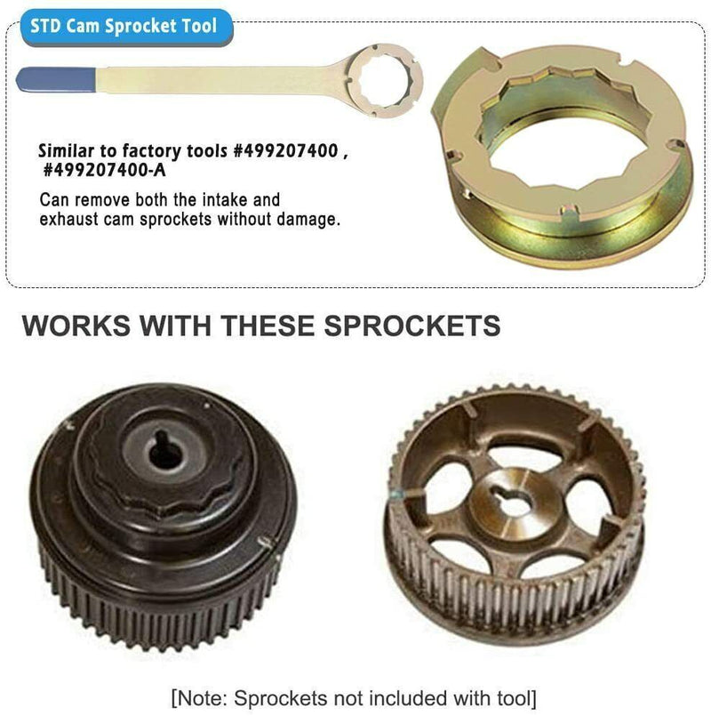 Intake Exhaust Cam Sprocket Crank Pulley Gear Lock Tool Screw Kit for Subaru STD