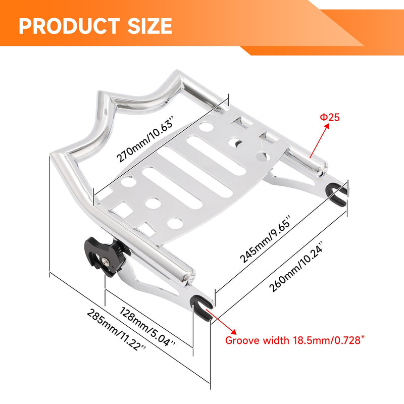 Rear Luggage Rack for Harley Electra Glide FLHT FLHTC Classic 2009-24