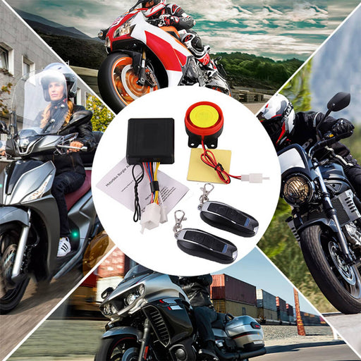 DURAFORCE Universal 12V Motorcycle Alarm System Anti-Theft Security Start Control Remote