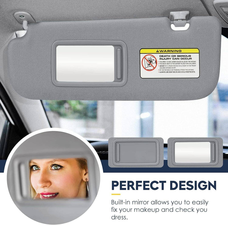 Driver Passenger Side Sun Visor Set 1 Pair for 2012-2015 Hyundai Veloster
