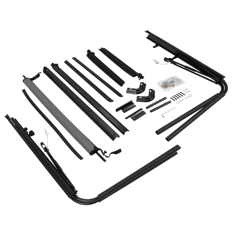 DURAFORCE Soft Top Support Frame Bow Kit for Jeep Wrangler YJ 1987-1995 Complete