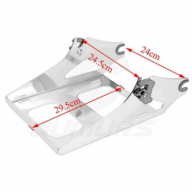 Two Up Luggage Trunk Mount Rack Bracket for Harley Touring Road Glide