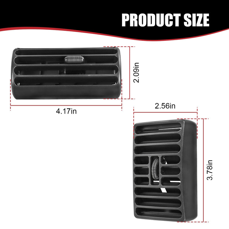AC Vent Outlet Grille 4PCS for Jeep TJ Cherokee 1997-2006 5FS10DX9 5DP55TAZ