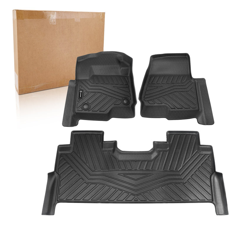 Floor Mats Liner for Ford F250 F350 F450 F550 Super Duty Crew Cab 2017-2026