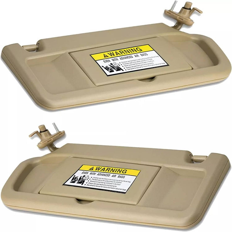 Beige Sun Visor Left Right Kit for 2006-2011 Honda Civic 2 Pieces