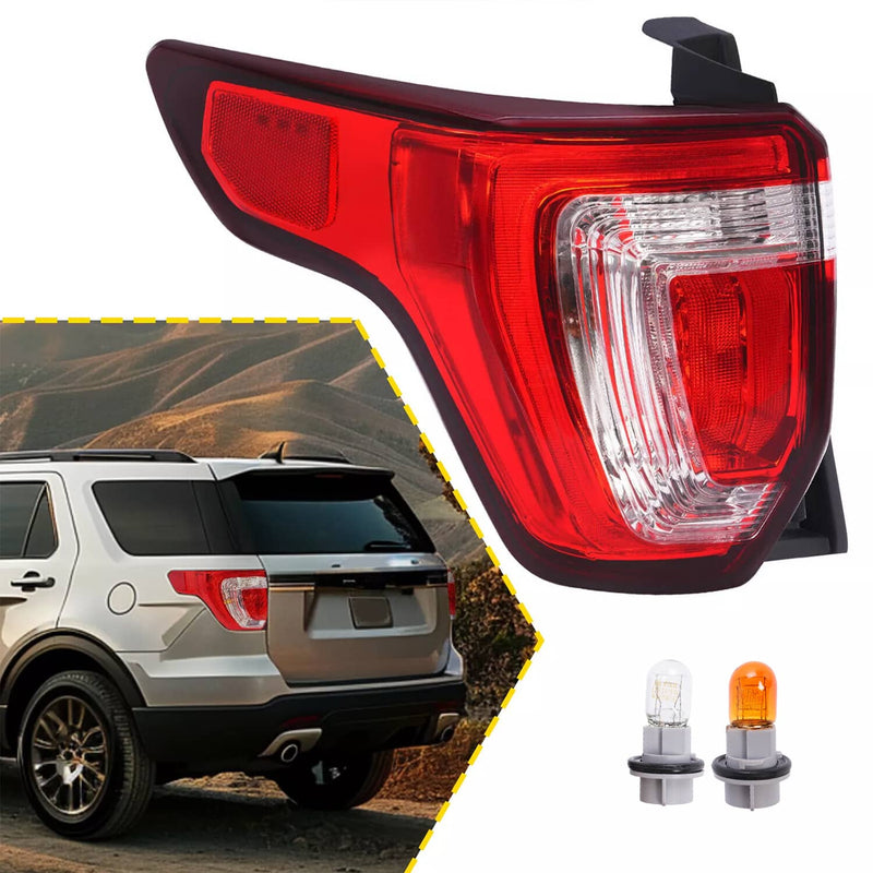 DURAFORCE LED Tail Light Brake Lamp Driver Left Side for Ford Explorer 2016-2019