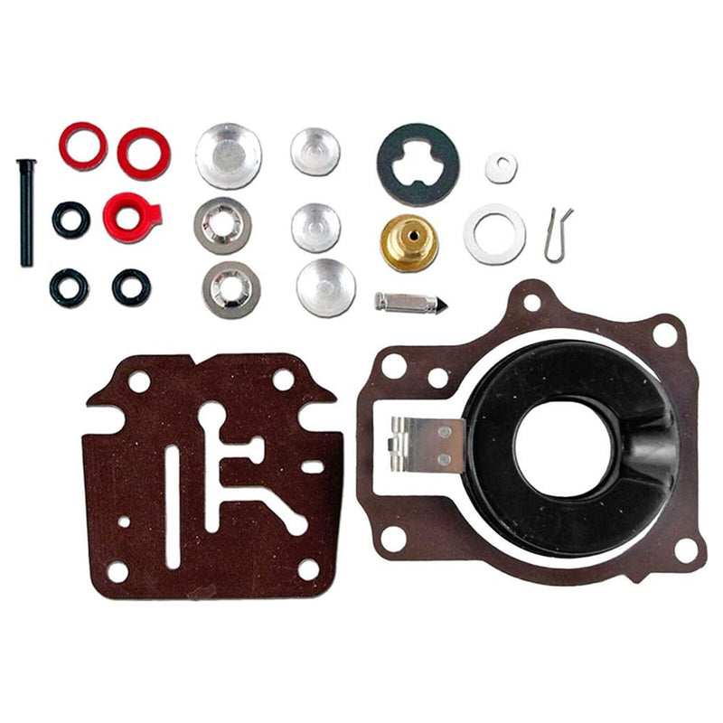 Carburetor Rebuild Repair Kit With Float for Johnson/Evinrude 18 20 25 HP 3Pcs