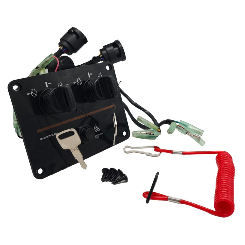 6K1-82570-08 Top Twin Dual Key Switch Assembly Panel for Yamaha 6K1-82570-13-00