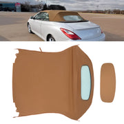 DURAFORCE Convertible Soft Top & Heated Glass Window for Toyota Solara 2004-2009 Brown