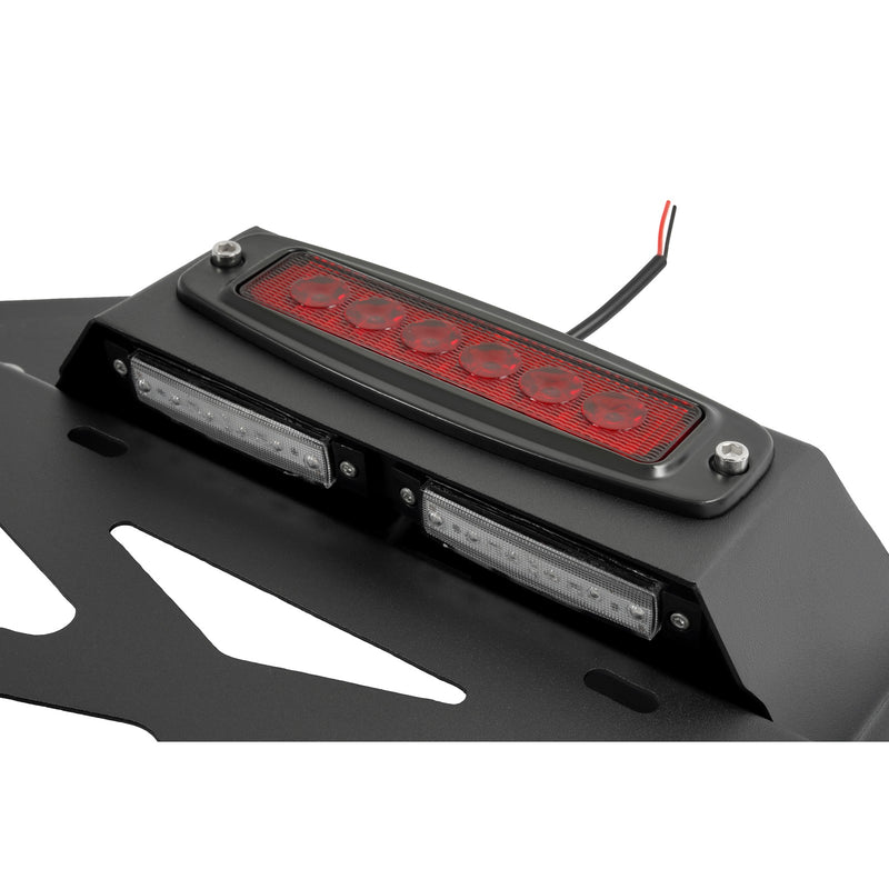 Spare Tire License Plate With Third Brake Light for Jeep Wrangler JK 2007-2018