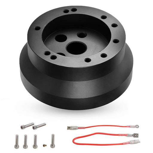 DURAFORCE 5 and 6 Hole Short Steering Wheel Hub Adapter for Flaming River Ididit GM Chevy