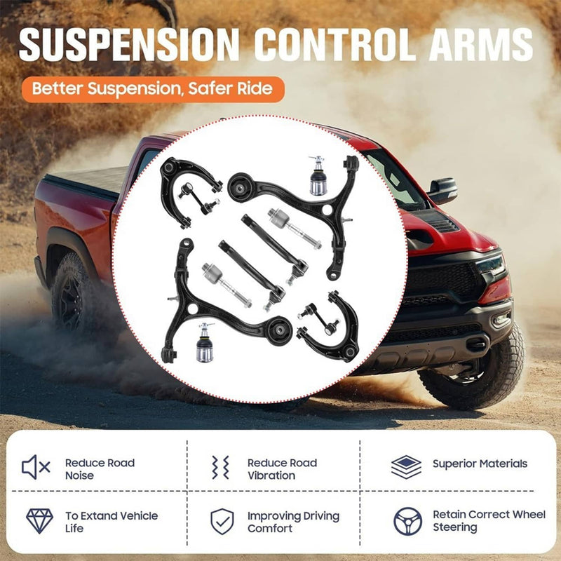 Front Upper Lower Control Arms Suspension Kit for 2008-2012 Honda Accord 12Pcs