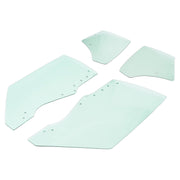 DURAFORCE Quarter Side Window Glass for Chevy Chevelle Malibu 1970-1972 2 Door 4 Pcs