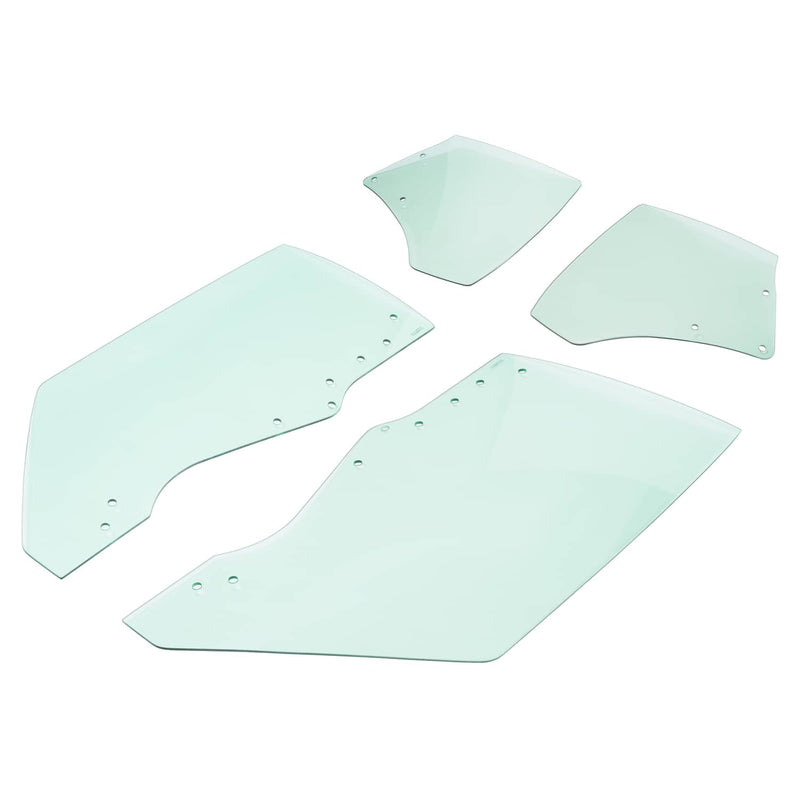 DURAFORCE Quarter Side Window Glass for Chevy Chevelle Malibu 1970-1972 2 Door 4 Pcs