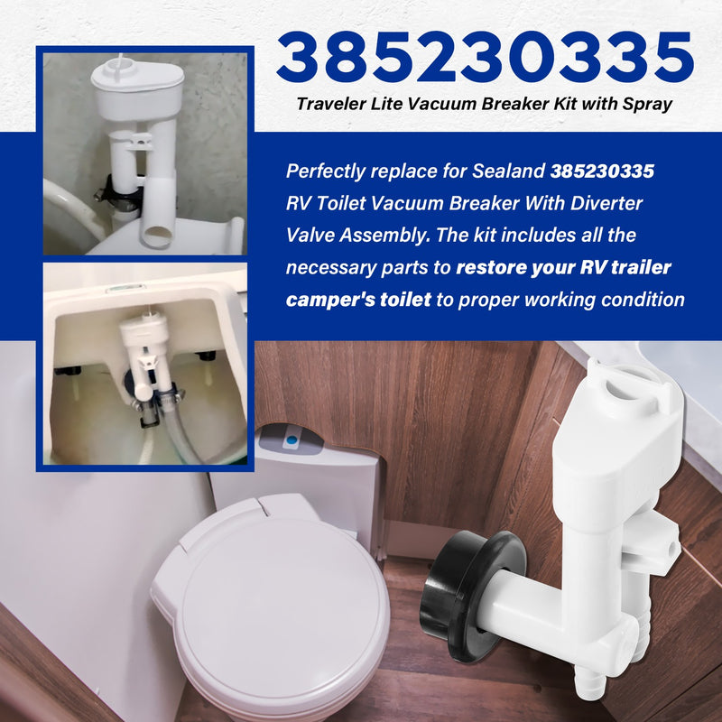 385230335 Toilet Vacuum Breaker Kit with Diverter Valve for Dometic