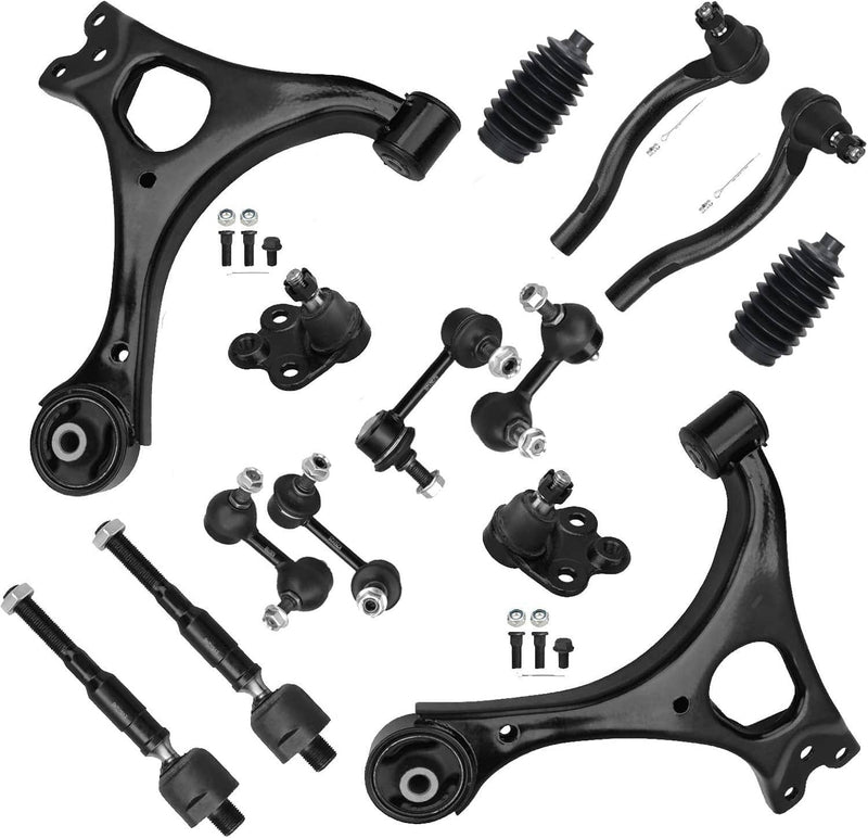 Front Lower Control Arms Ball Joint Sway Bars Tie Rods for Honda Civic 06-11