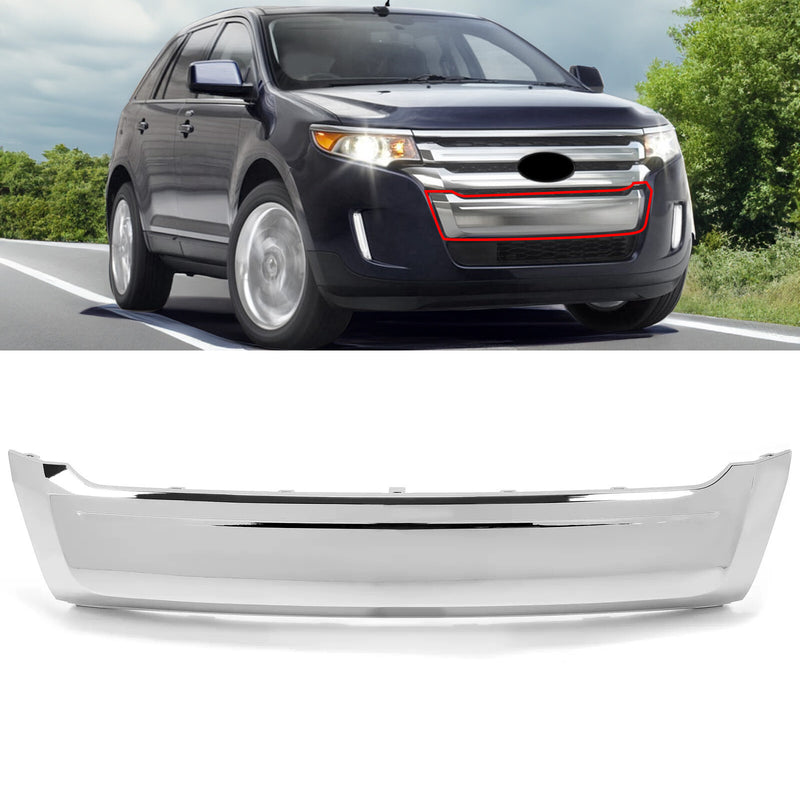 FO1087132 Front Bumper Lower Chrome Grille Moulding for Ford Edge 2011-2014