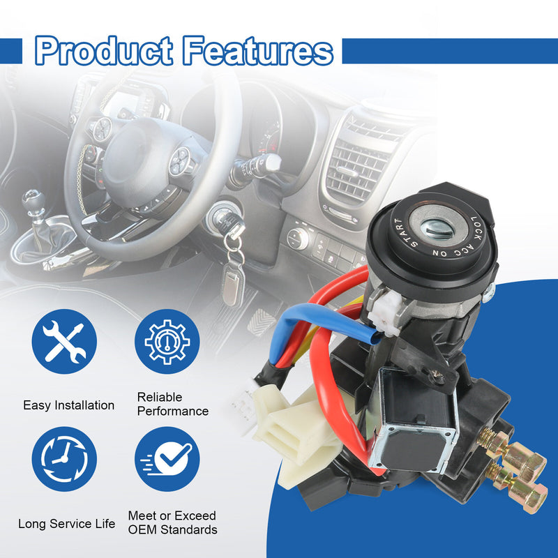 81905-C2510 Ignition Lock Cylinder Assembly with Keys for Hyundai Sonata