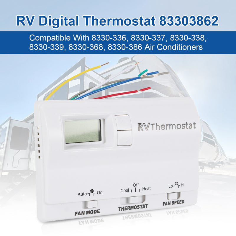 8330-336 Thermostat RV Heat Cool White for Coleman Mach 8330-337 8330-338 833038