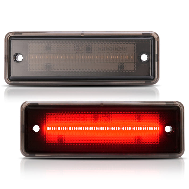 Smoke LED Rear Side Marker Lights Lamps for El Camino Caballero 1978-1987 2X