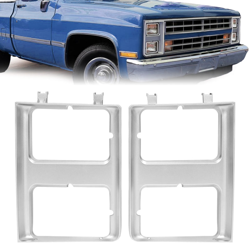 Headlight Doors Bezels for Chevy GMC C K Series 1985-1987 Driver Passenger RH LH