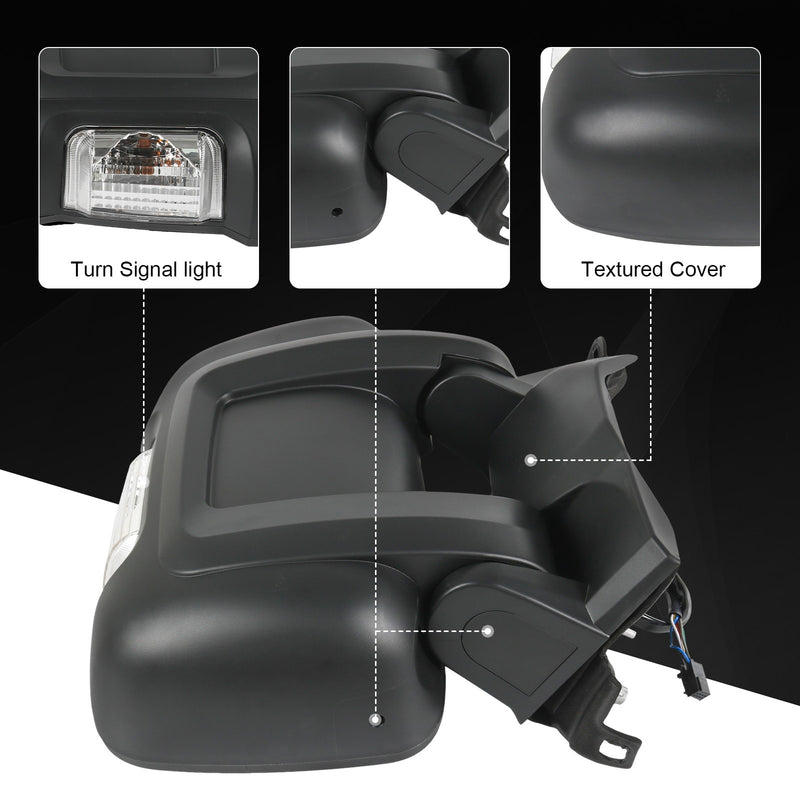 Passenger RH Side Manual Door Mirror for RAM PROMASTER 1500 2500 3500 2014-2023