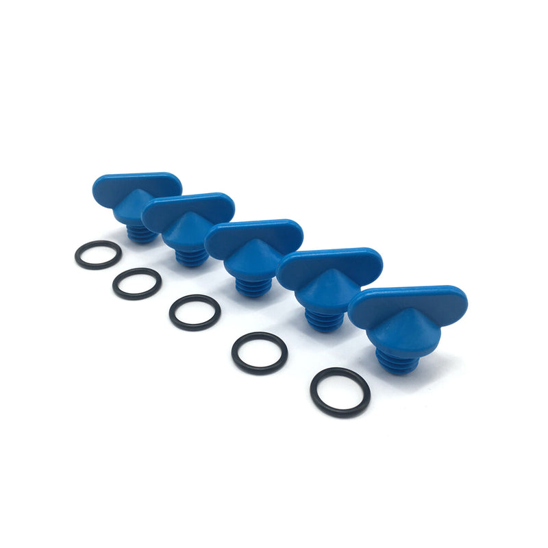 8M2000874 Block Drain Blue Plug Kit for Mercruiser 22-806608A1 Manifold 5Pcs