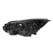 DURAFORCE Black Right Passenger Side Headlight Clear Lens Halogen for Ford Focus 2012-2014