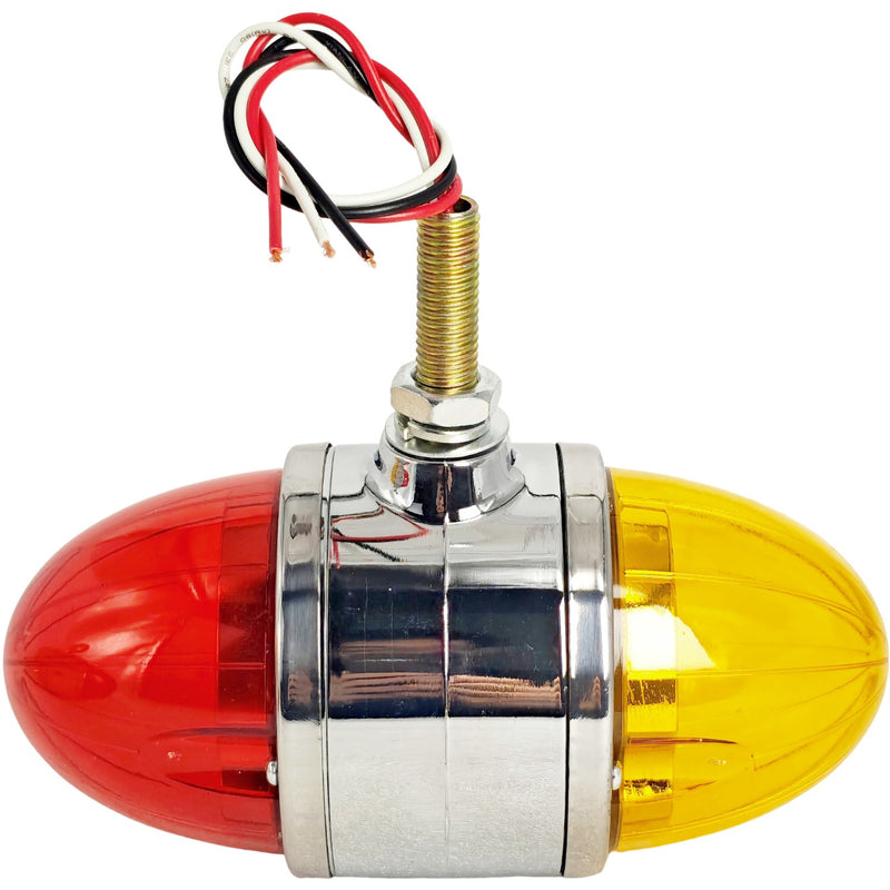 Amber/Red Light Lens 17 LED Watermelon Light for Kenworth T800 W900 2X