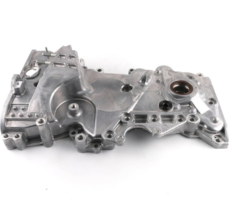 Silver Engine Oil Pump Timing Chain Cover for 2017-2020 Hyundai Elantra 2.0L
