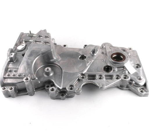 DURAFORCE Silver Engine Oil Pump Timing Chain Cover for 2017-2020 Hyundai Elantra 2.0L