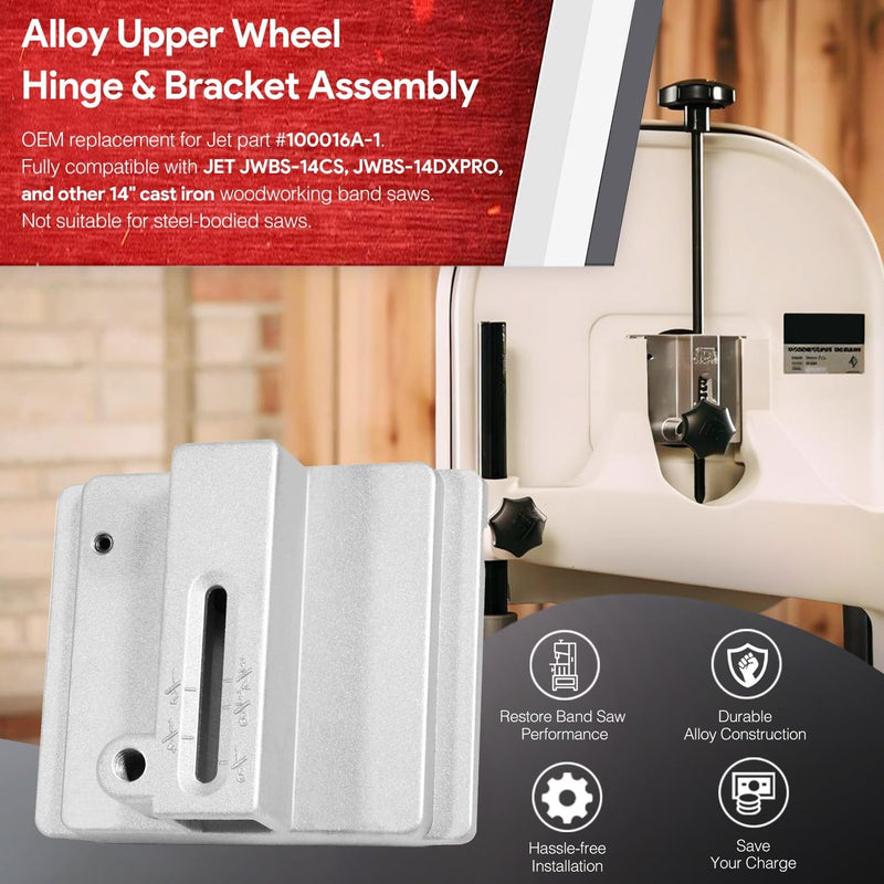 14-Inch Cast Iron Bandsaw Replacement Kit Alloy Upper Wheel Hinge Bracket