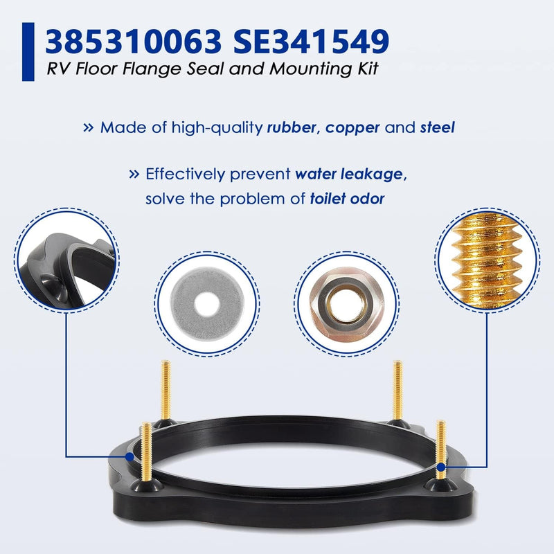 385310063 SE341549 RV Floor Flange Seal Mounting Kit for Dometic Sealand