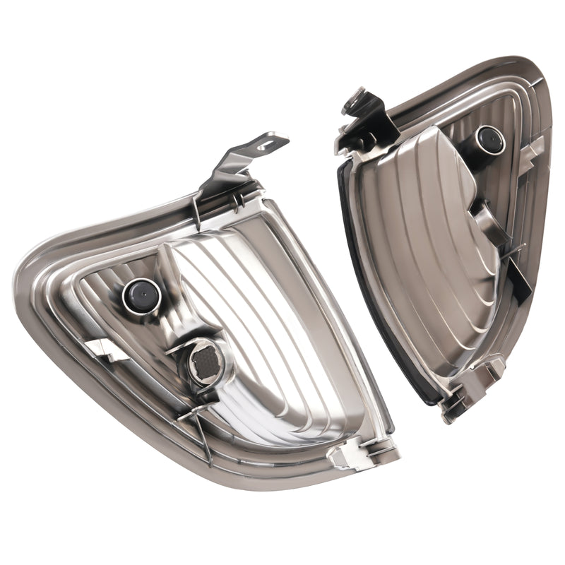 Smoke Lens Chrome Trim Corner Lights Lamps for Toyota Tacoma 2001-2004 Pair