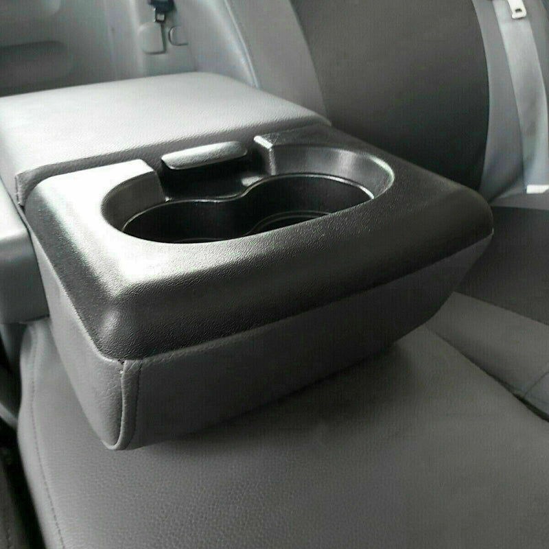 Center Console Cup Holder Armrest Cover Pad Trim for Ford F150 2004-2014 Black