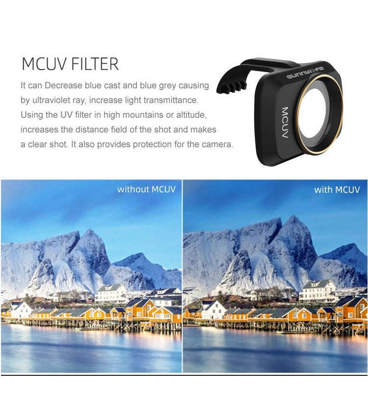 MCUV Lens Filter Gimbal Camera for DJI Mini Mini 2 Mini SE Mini 2 SE Mini 4K