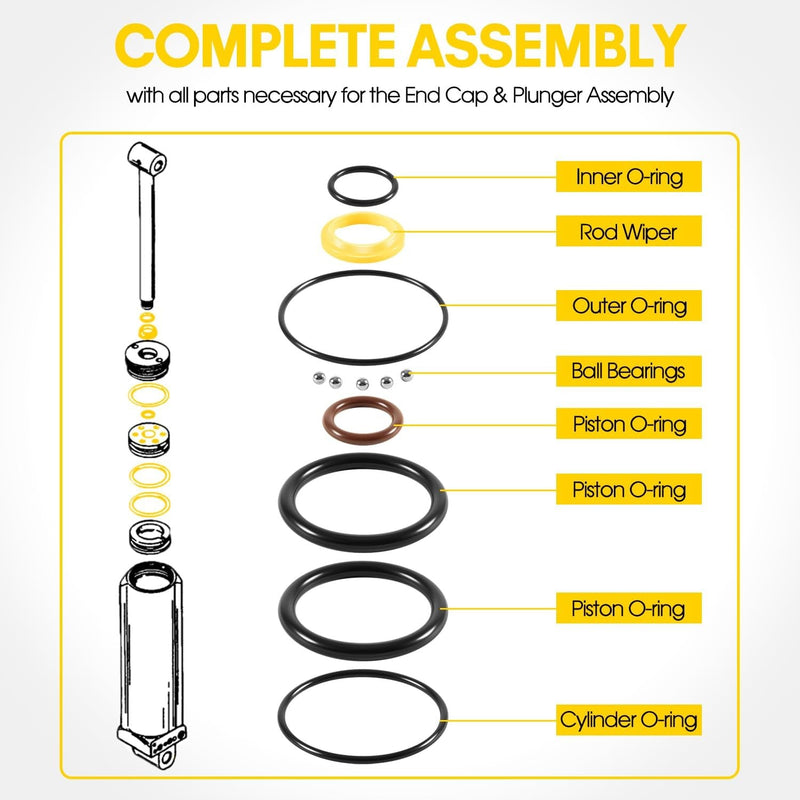 813432A3 Trim Tilt Cylinder Rebuild Seal Kit for Mercury Mariner Force 40-120HP