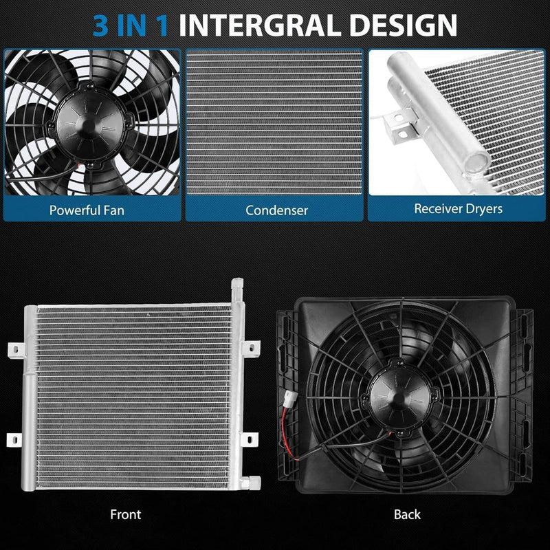 63A 12V Electric Cool Heat Universal Underdash Car Air Conditioner DC A/C