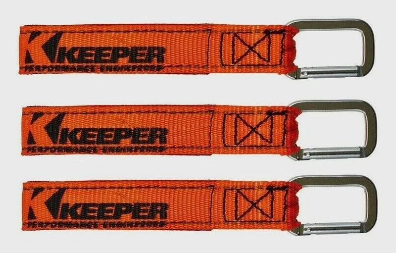 05268 Wrap Up Bundling Strap for Keeper Orange UV Waterproof Carabiner 3 Pieces