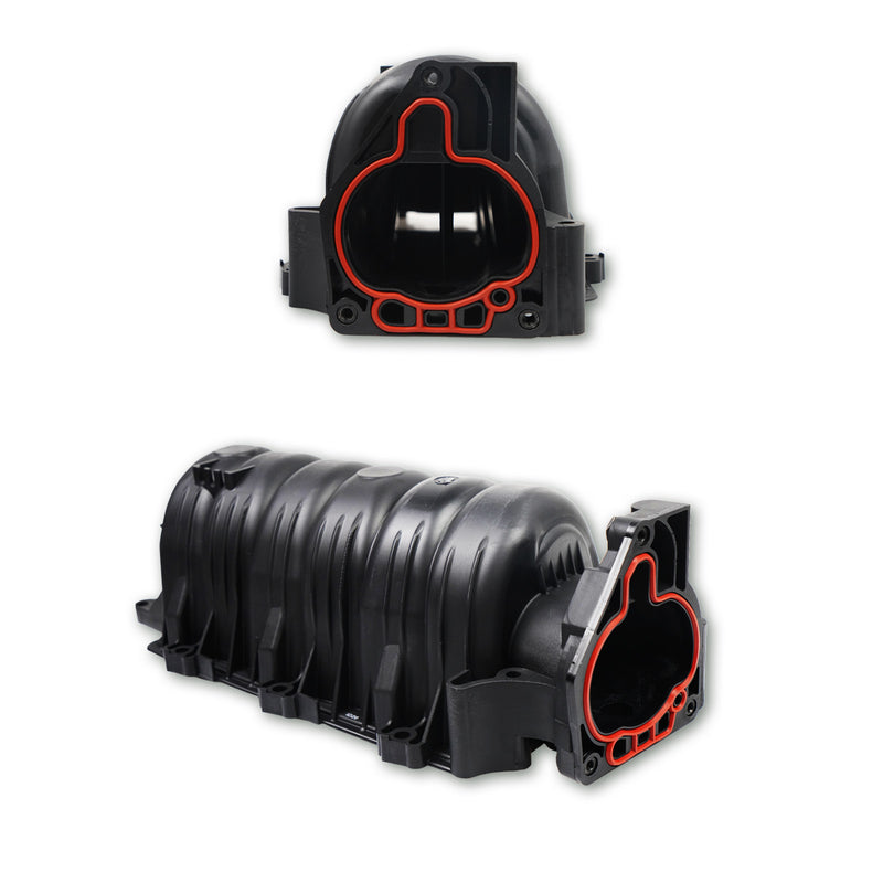 Black Upper Intake Manifold + Gasket for Chevy Buick Olds 3800 3.8L V6 95-05